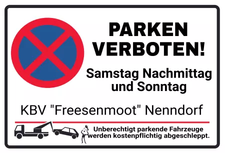 Parken verboten Schild Parken - Verkehr PARKEN VERBOTEN Bild