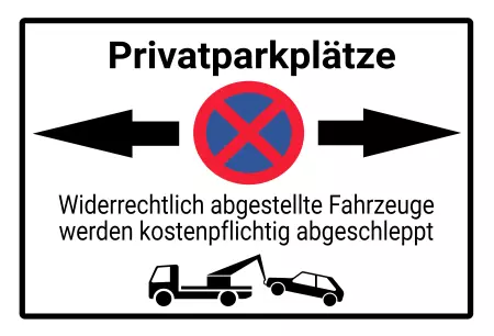 Parken verboten Schild Parken - Verkehr Privatparkplätze Bild