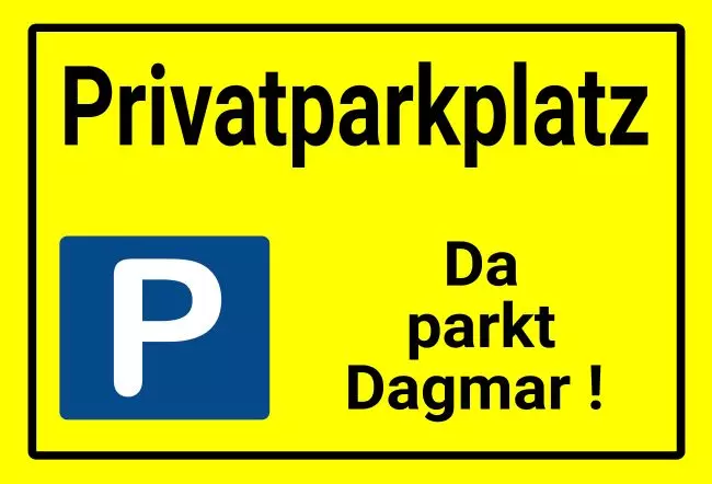 Parken verboten Schild Parken - Verkehr Privatparkplatz Bild