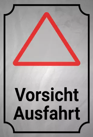 Parken verboten Schild Parken - Verkehr Vorsicht Ausfahrt Bild