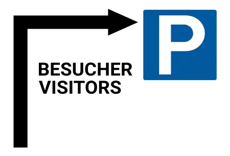 Parken verboten SchildParken - Verkehr BESUCHER VISITORS Bild