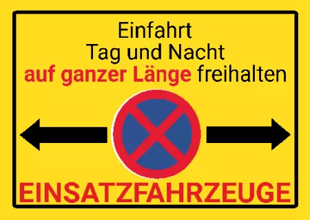 Parken verboten SchildParken - Verkehr Einfahrt Tag und Nacht ... Bild