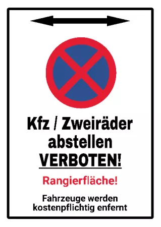 Parken verboten Schild Parken - Verkehr KFZ / Zweiräder abstellen VERBOTEN! Bild