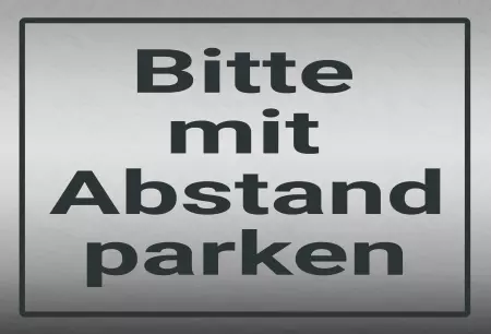 Parken verboten Schild Parken - Verkehr Mit Abstand parken Bild