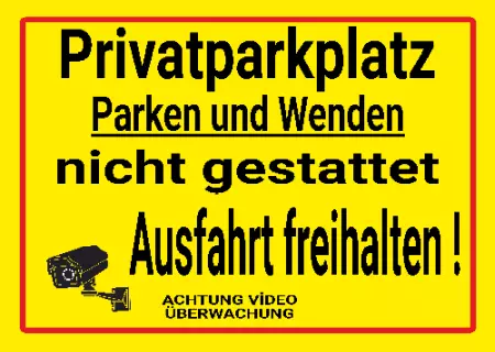 Parken verboten Schild Parken - Verkehr Parken und Wenden nicht gestattet Bild